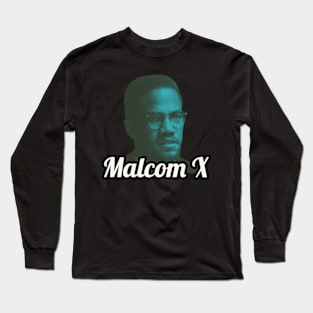 Retro Malcom X Long Sleeve T-Shirt